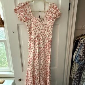 O.P.T Pink/White Cherry Sun Dress